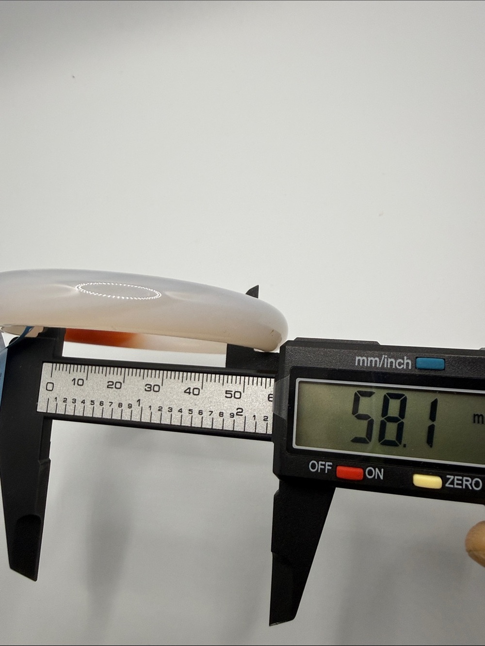 Translucent Agate Bangle with Red Accent - Picture 7 of 7